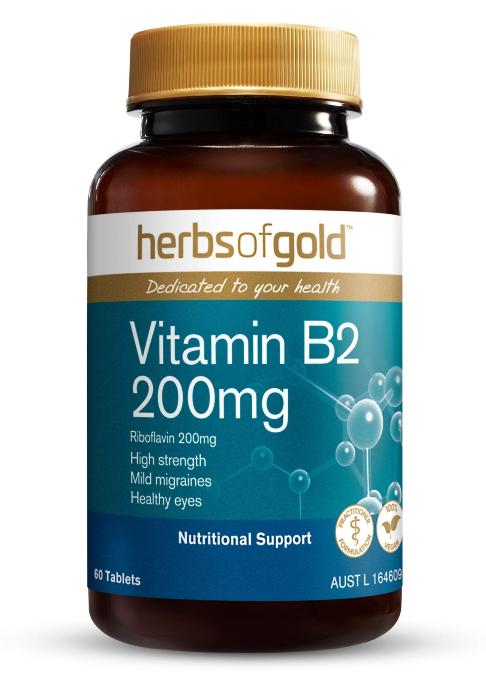 Herbs of Gold - Vitamin B2 200mg