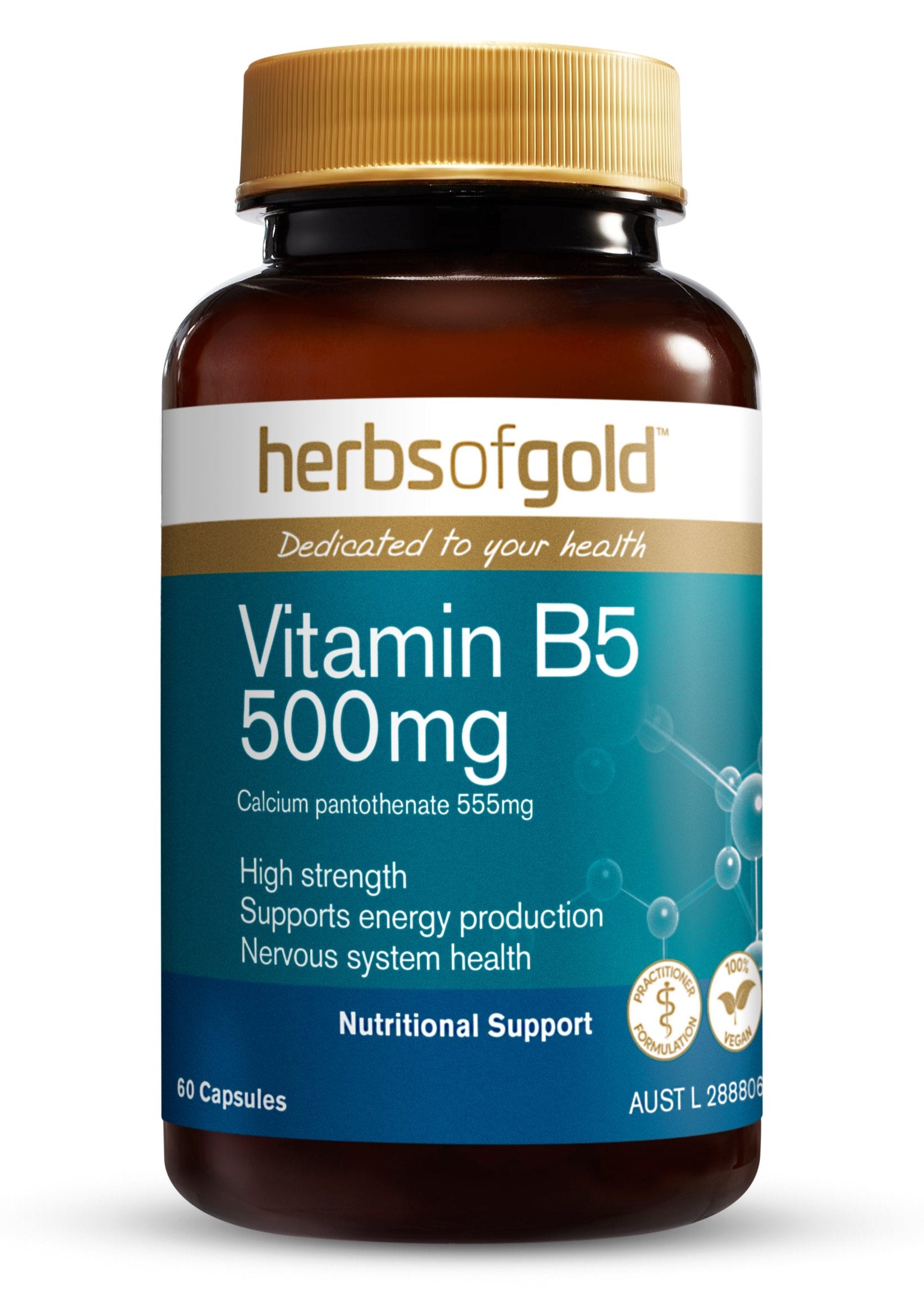 Herbs of Gold - Vitamin B5 500mg