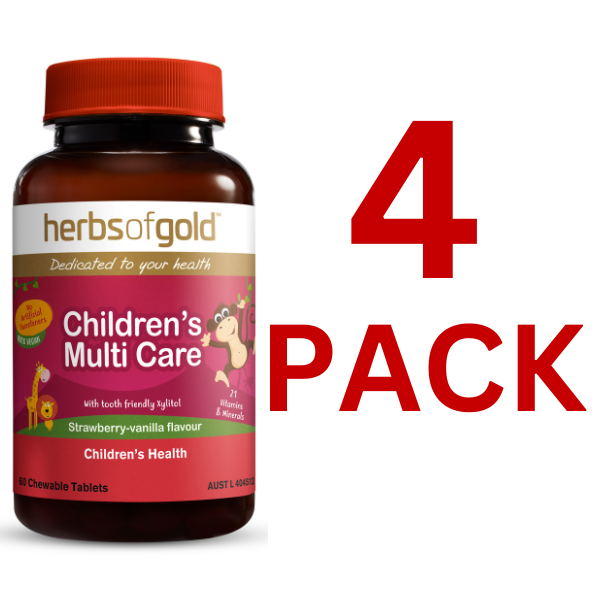 Herbs of Gold - Children's Multi Care 60 Chewable Tablets - 4 Pack at $19.80