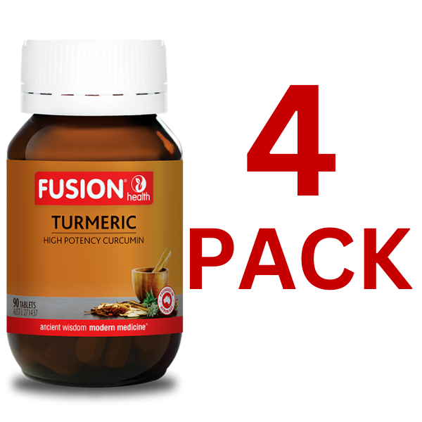 Fusion Health - Turmeric 90 Tablets - 4 Pack at $41.80 each