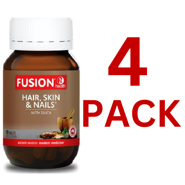 Fusion Health - Hair, Skin & Nails 90 Tablets - 4 Pack at $39.90 each