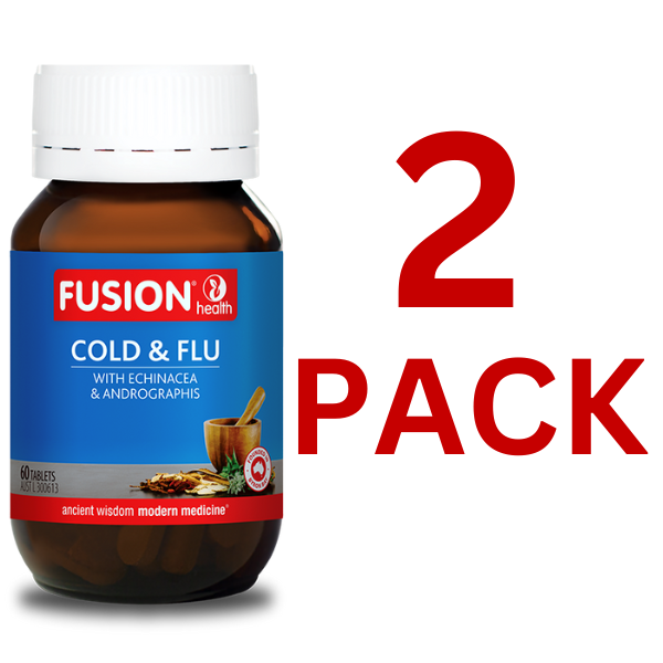 Fusion Health - Cold & Flu 60 Tablets - 2 Pack - $29.00 each