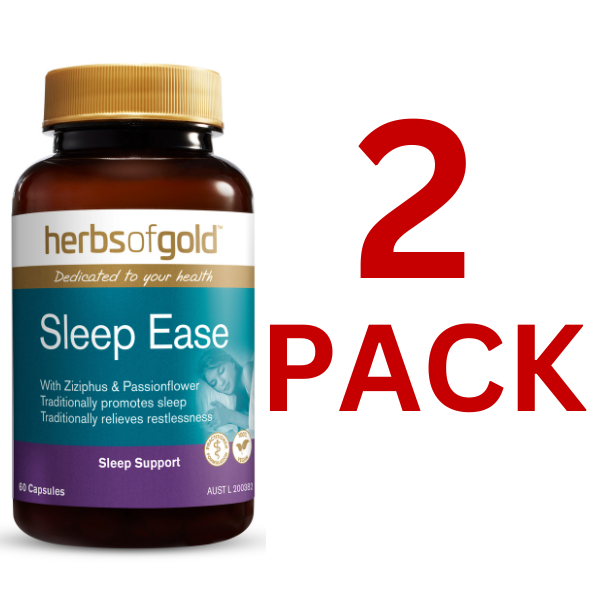 Herbs of Gold - Sleep Ease - 60 Capsules - 2 Pack at $36.25 each