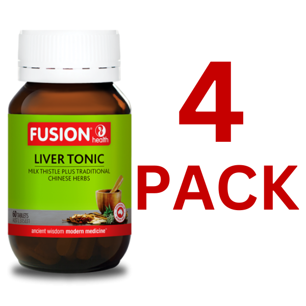 Fusion Health - Liver Tonic 60 Tablets - 4 Pack at $32.95 each