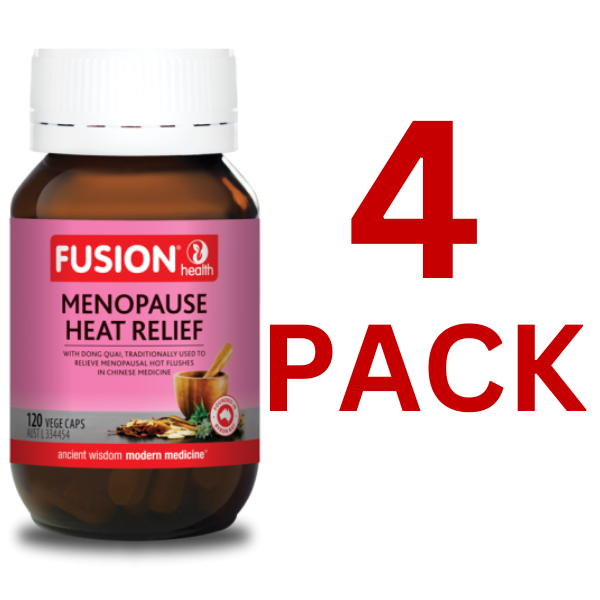 Fusion Health - Menopause Heat Relief 120 Capsules - 4 Pack at $49.00 each