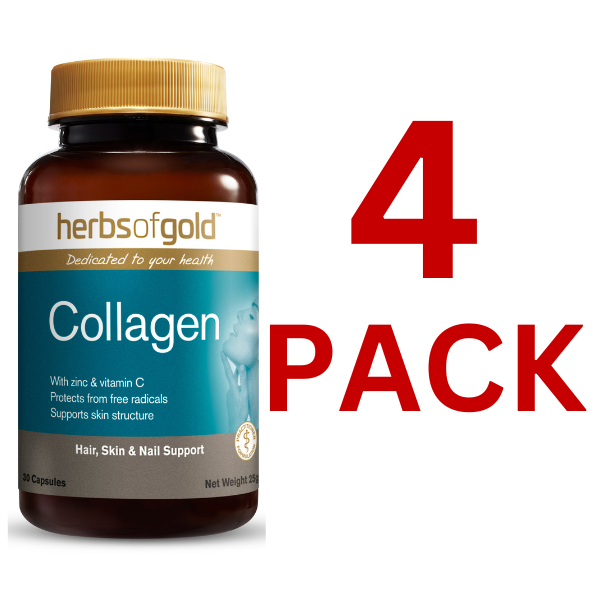 Herbs of Gold - Collagen 30 Capsules - 4 Pack at $24.95 each