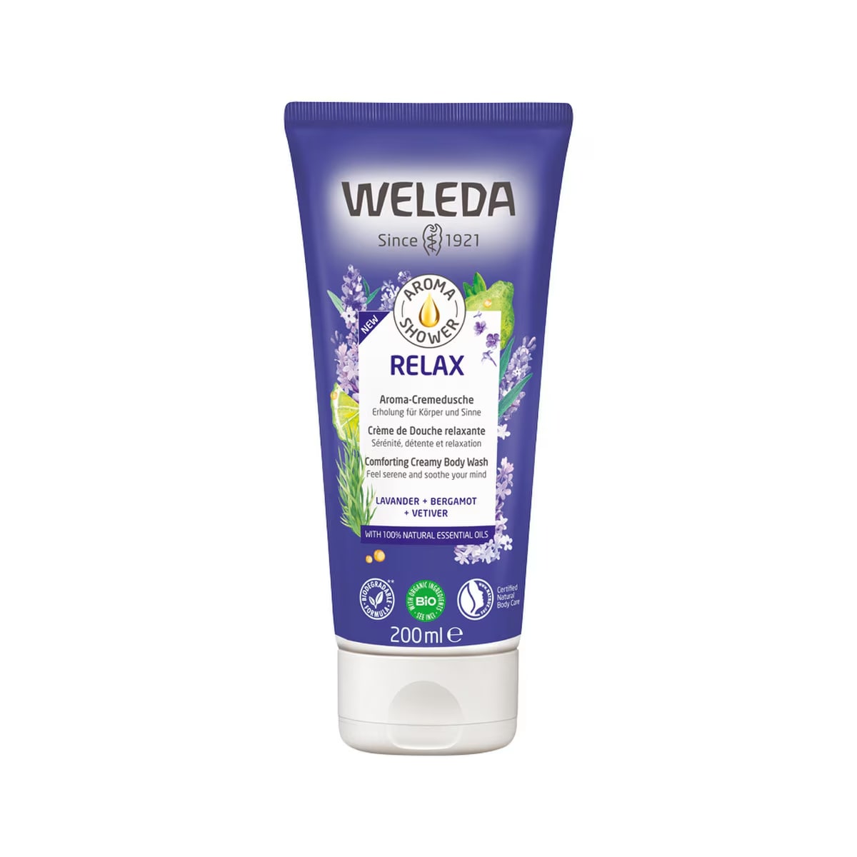 Weleda - Aroma Shower Gel Relax (Lavender + Bergamot + Vetiver)