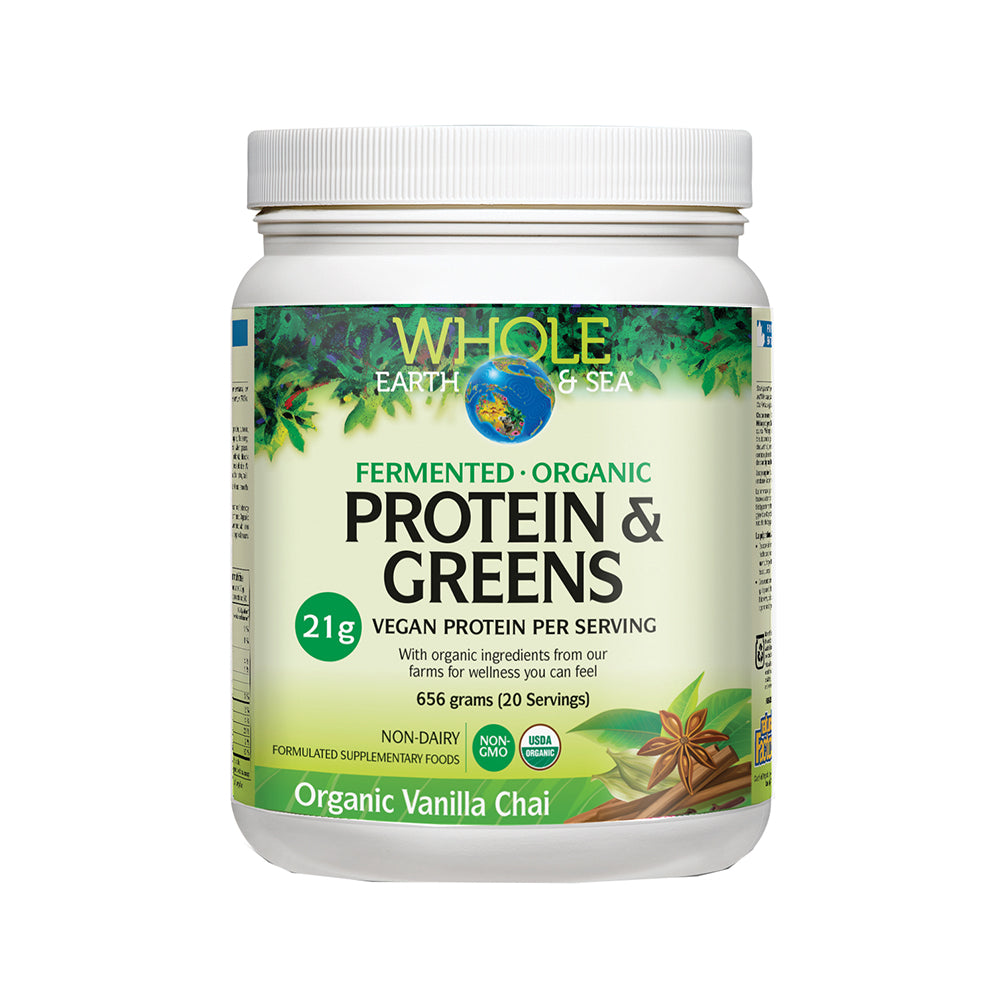 Whole Earth & Sea Organic Fermented Protein & Greens Vanilla Chai