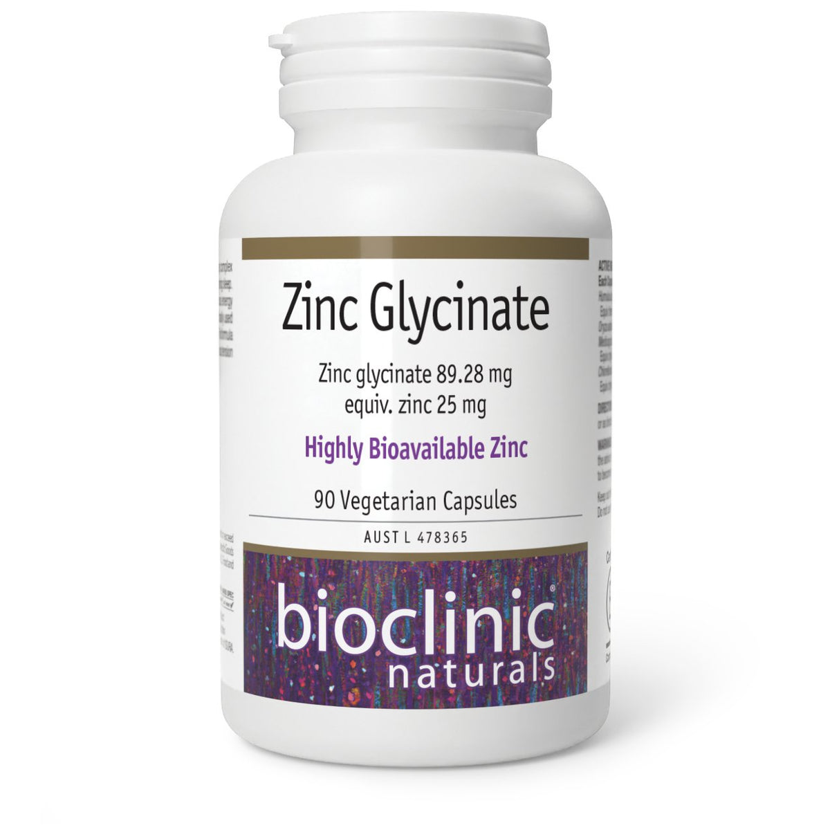 BioClinic Zinc Glycinate 90 Vegetarian Capsules