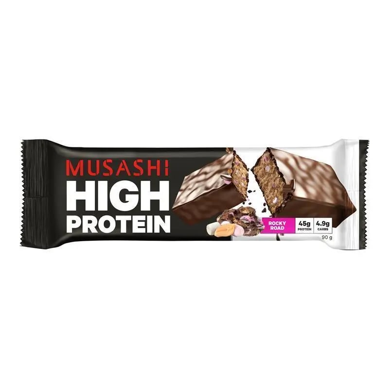 Musashi High Protein Rocky Road Bar 90g