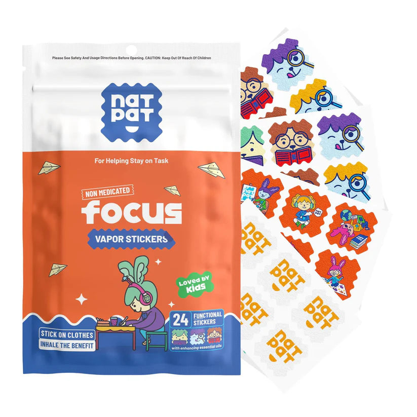 NATPAT Organic Focus Stickers x 24 Pack