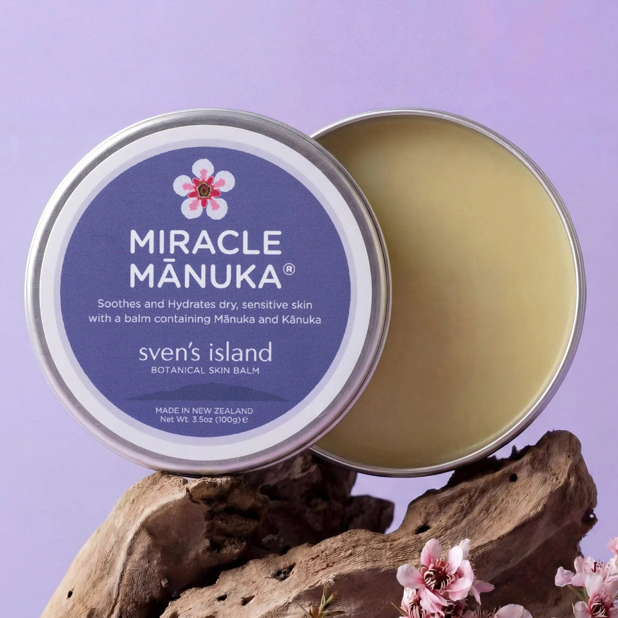 Sven's Island Miracle Manuka Flare Relief Balm for Dry, Itchy Skin - 100g