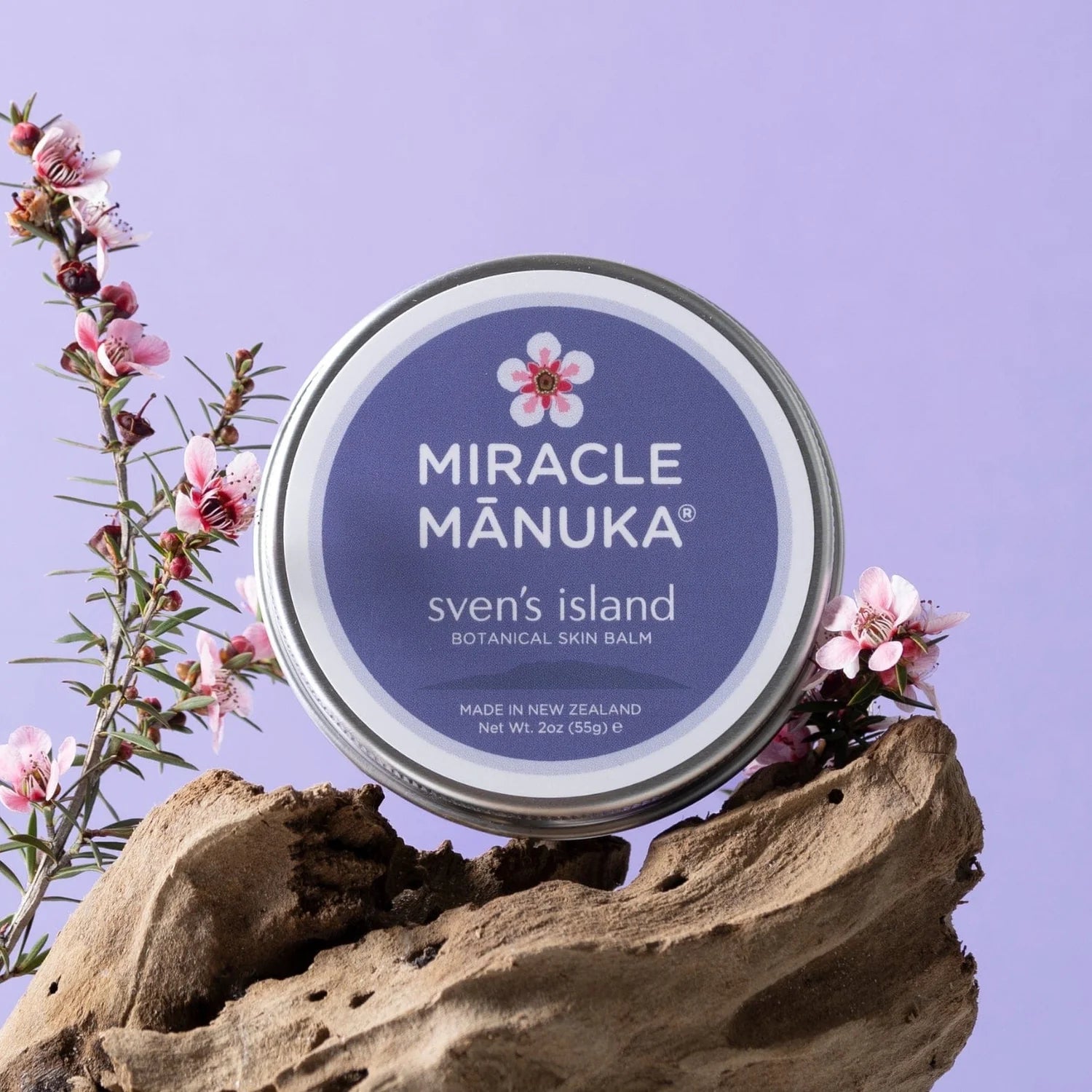 Sven's Island Miracle Manuka Flare Relief Balm for Dry, Itchy Skin - 55g