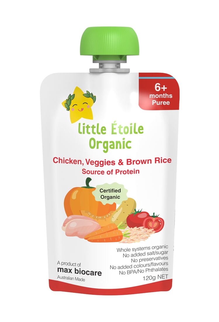 Little Etoile Organic - Chicken, Veggies & Brown Rice Puree
