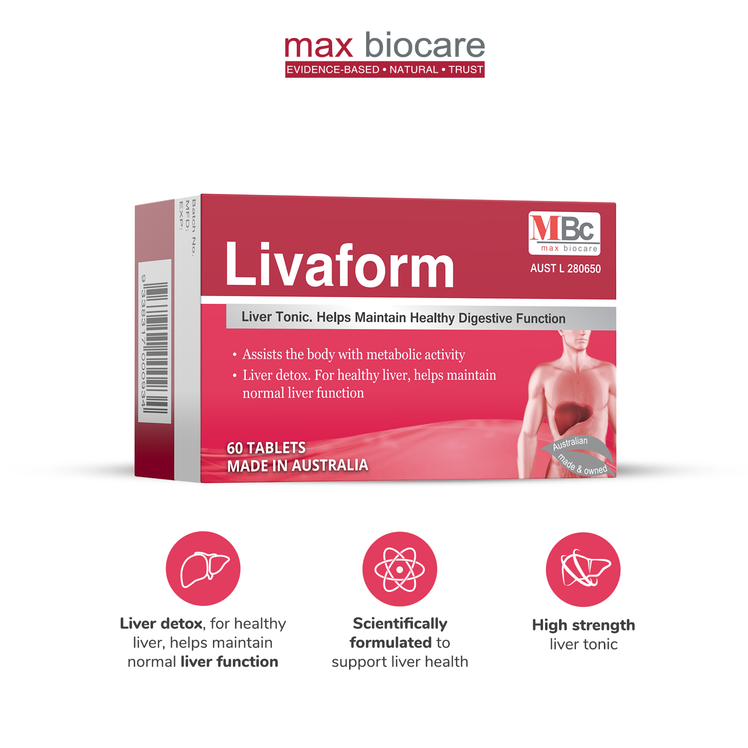 Max Biocare - Livaform (with Milk Thistle)