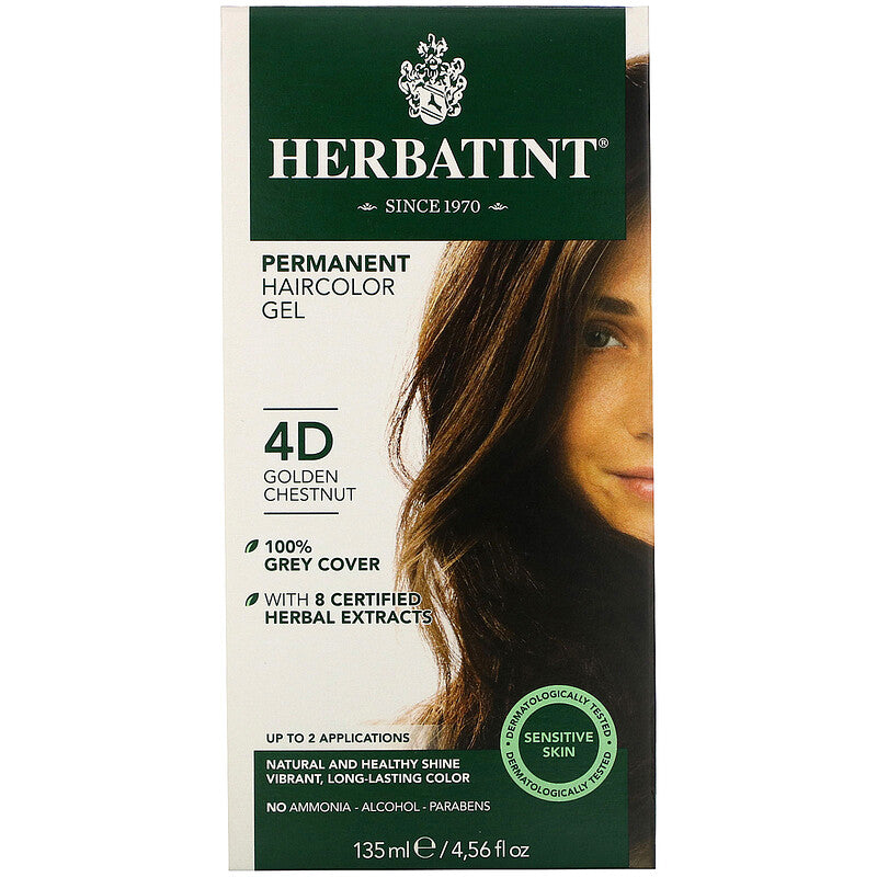 Herbatint - Permanent Haircolor Gel (4D - Golden Chestnut)