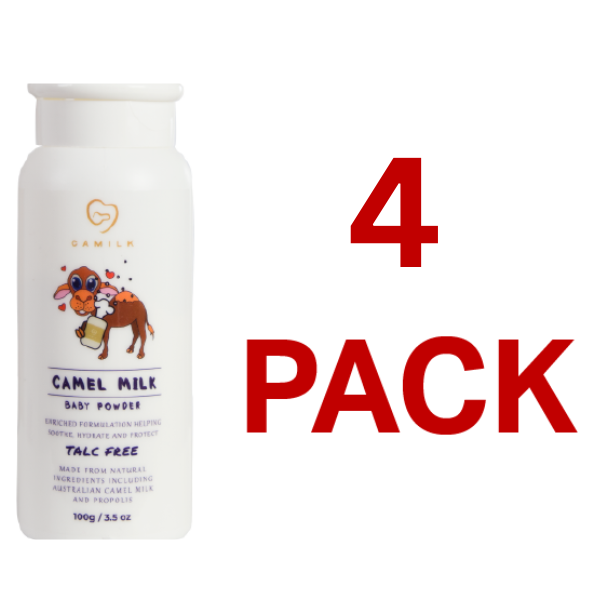 Camilk - Camel Milk Talc Free Baby Powder (100g) (4 Pack)