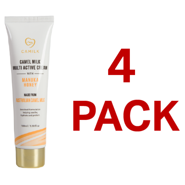 Camilk - Camel Milk Multi Active Cream + Manuka Honey (100ml) (4 Pack)