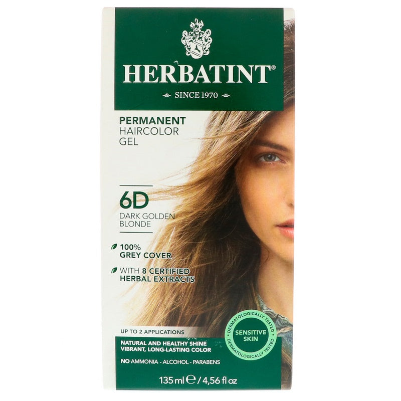Herbatint - Permanent Haircolor Gel (6D - Dark Golden Blonde)
