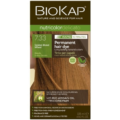 BioKap - Nutricolor Delicato Rapid (7.33 Golden Wheat Blond)