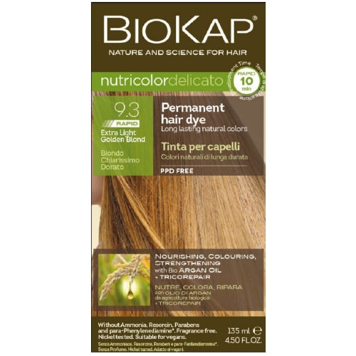 BioKap - Nutricolor Delicato Rapid (9.3 Extra Light Golden Blond)