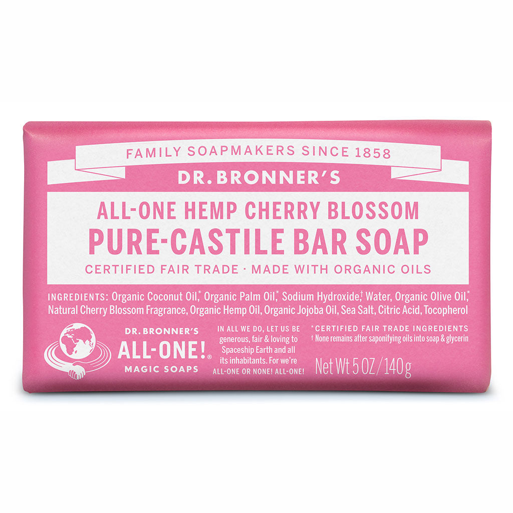 Dr Bronner's - Pure-Castile Cherry Blossom Bar Soap