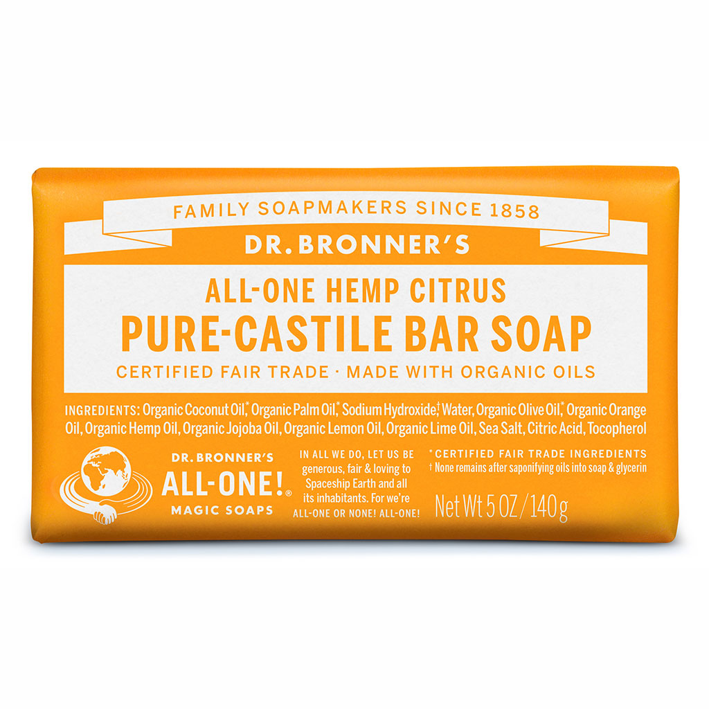 Dr Bronner's - Pure-Castile Citrus Bar Soap