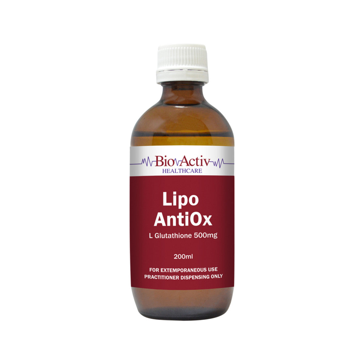 BioActiv Healthcare - Lipo AntiOx (L Glutathione 500mg)