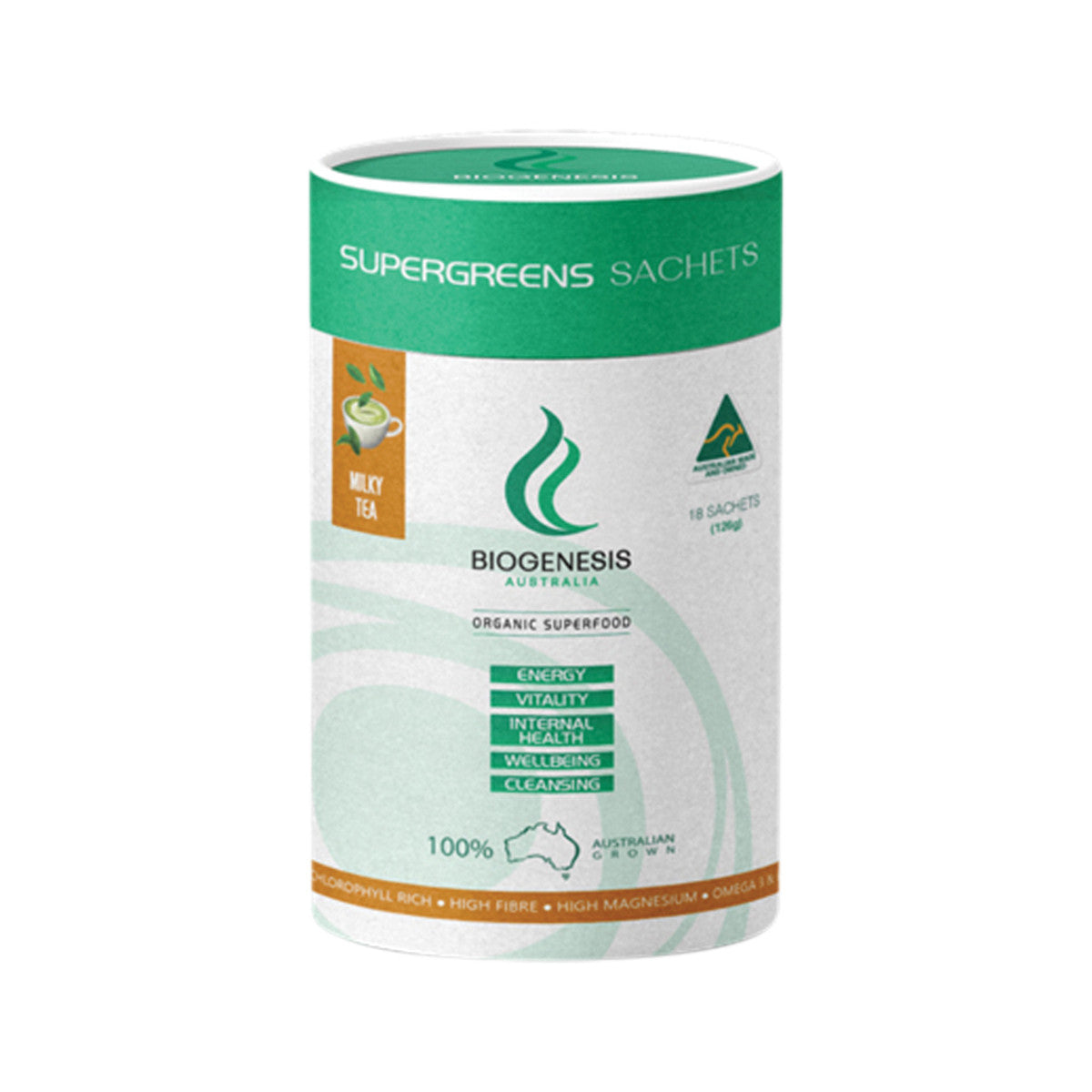 BioGenesis - Super Greens Milky Tea Sachets
