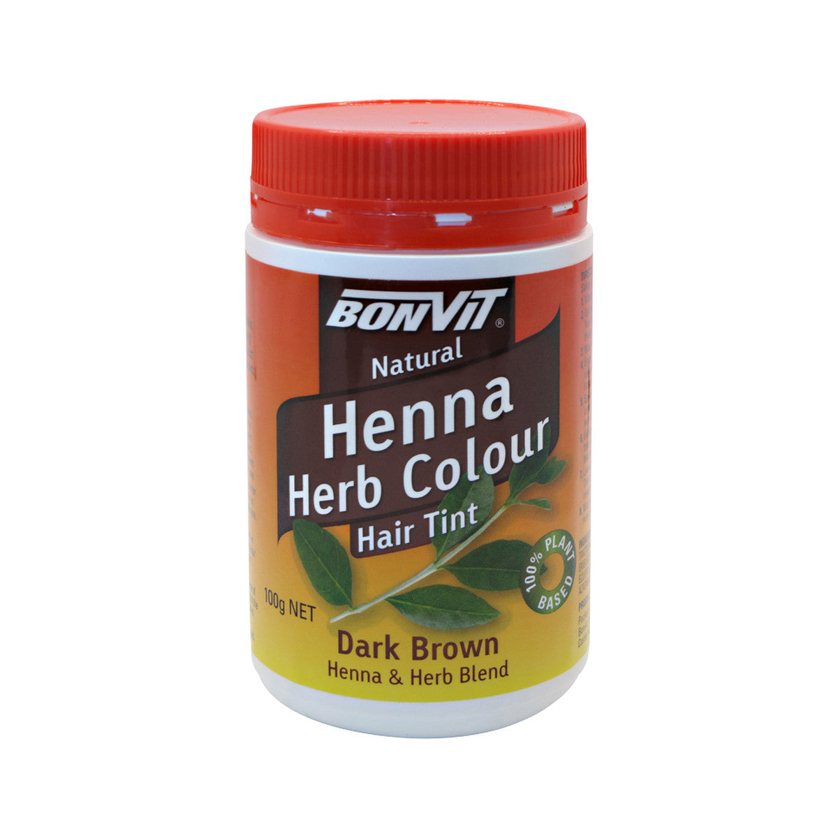 Bonvit - Henna Herb Colour Hair Tint Dark Brown