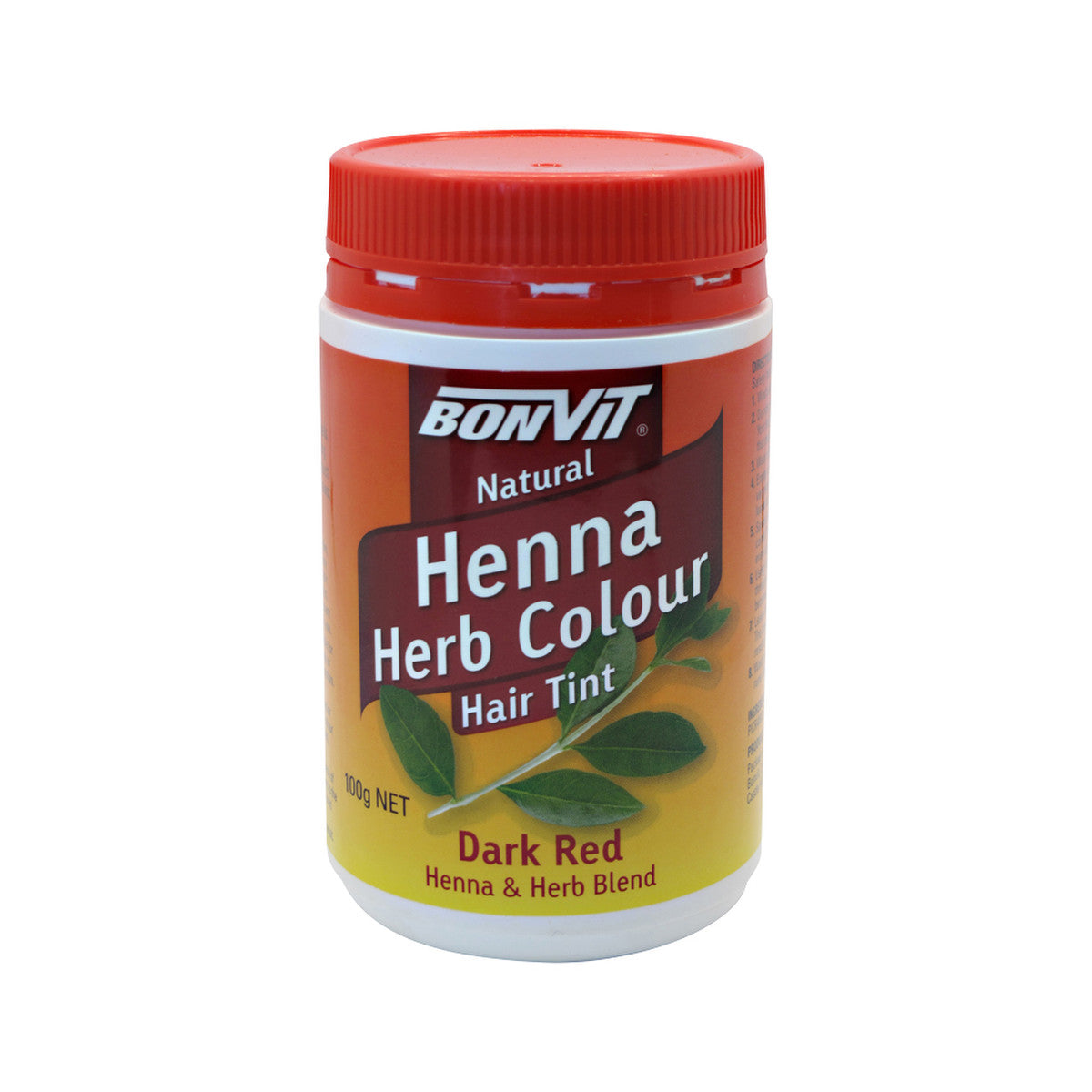 Bonvit - Henna Herb Colour Hair Tint Dark Red