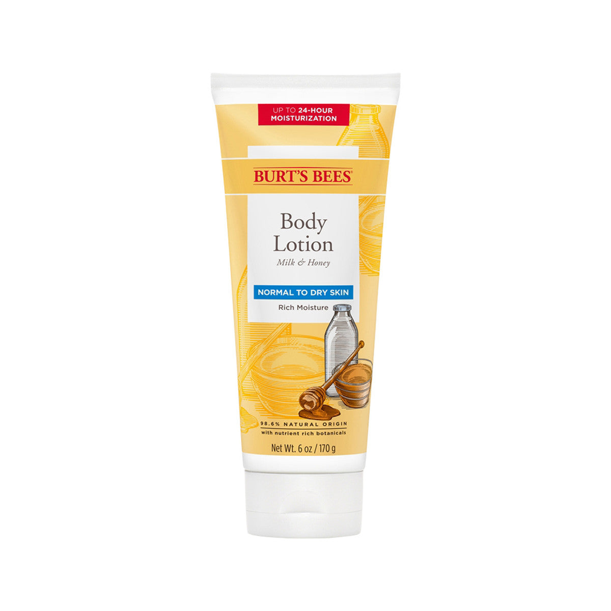 BURTS BEES BODY LOTION NORMAL TO DRY SKIN MILK HONEY 170G