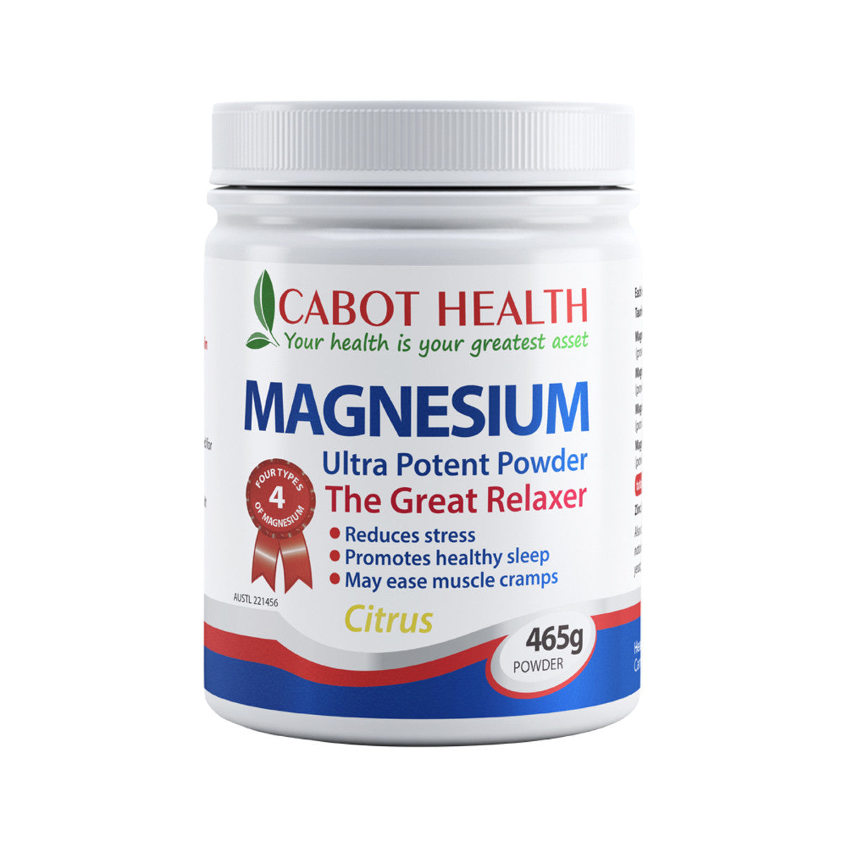 Cabot Health - Magnesium Ultra Potent Powder (Citrus)