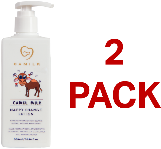 Camilk Camel Milk Nappy Change Lotion 300ml - 2 Pack