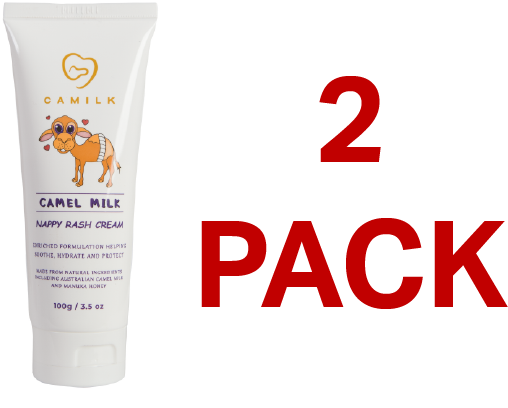 Camilk Camel Milk Nappy Rash Cream 100ml - 2 Pack
