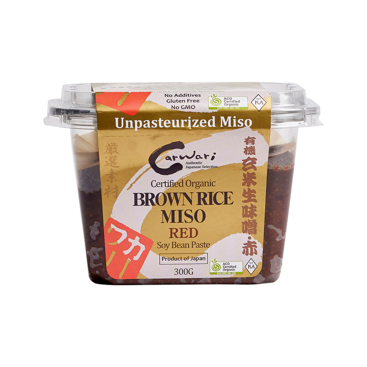 Carwari - Organic Brown Rice Miso Paste Red