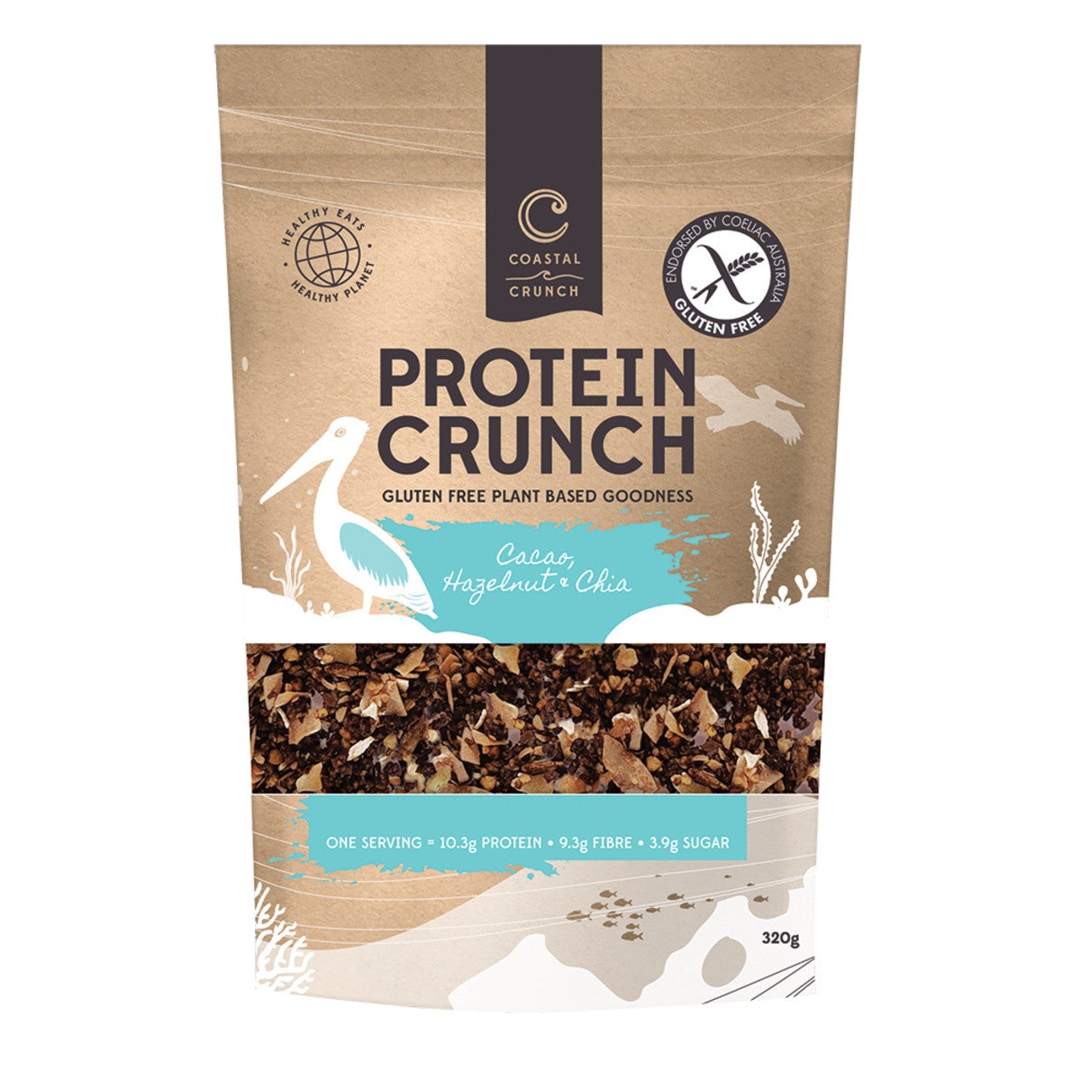 Coastal Crunch - Protein Crunch Cacao, Hazelnut and Chia