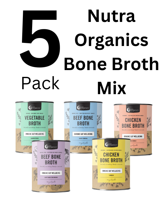 Nutra Organics - Organic Bone Broth Mix (5 Pack)
