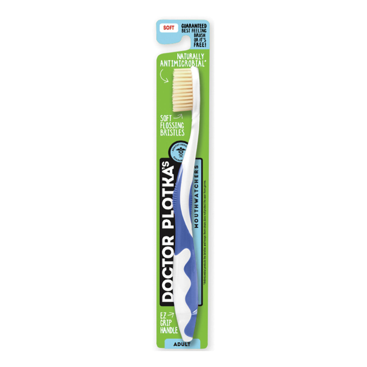 Dr Plotka's - MouthWatch Toothbrush Adult Soft Blue