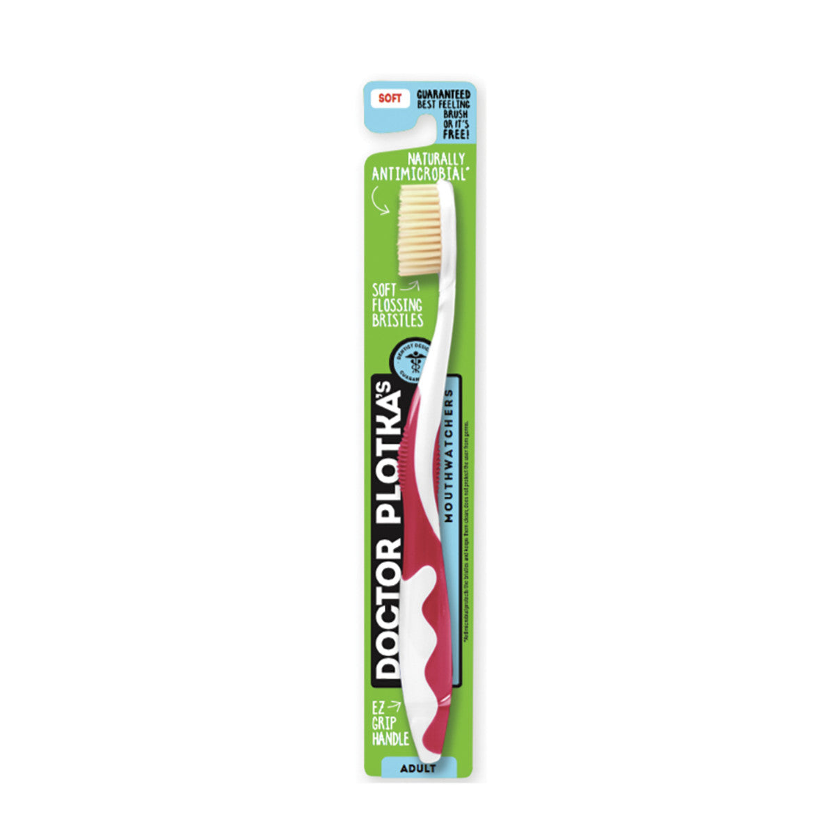 Dr Plotka's - MouthWatch Toothbrush Adult Soft Red