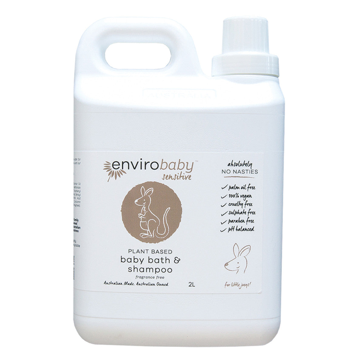 EnviroBaby - Sensitive Baby Bath Shampoo Fragrance Free 2L