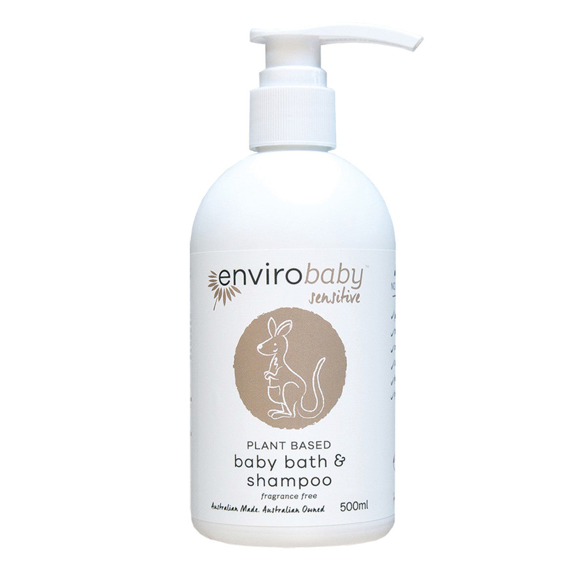 EnviroBaby - Sensitive Baby Bath Shampoo Fragrance Free 500ml