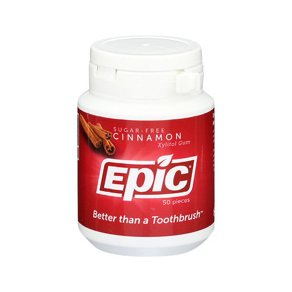 Epic Dental - Xylitol Dental Gum Cinnamon 50pc Tub
