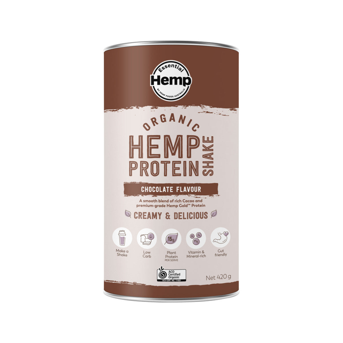 Essential Hemp - Hemp Protein Powder Chocolate 420g