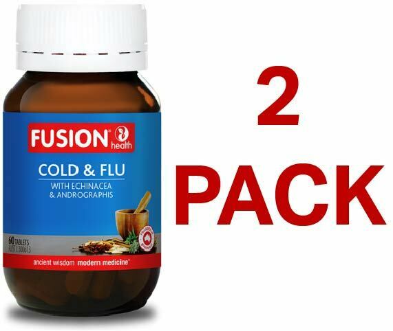 Fusion Health Cold & Flu 60 Tablets - 2 Pack