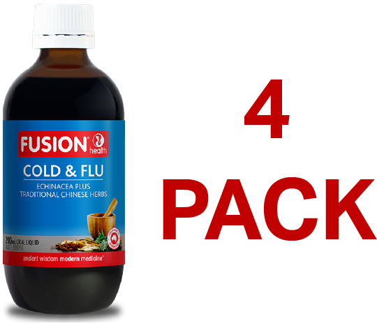 Fusion Health Cold & Flu 200mL - 4 Pack