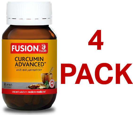 Fusion Health Curcumin Advanced 60 Capsules - 4 Pack
