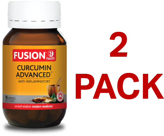Fusion Health Curcumin Advanced 90 Capsules - 2 Pack