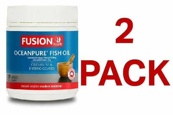 Fusion Health OceanPure Fish Oil 120 Capsules - 2 Pack
