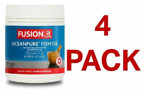 Fusion Health OceanPure Fish Oil 120 Capsules - 4 Pack